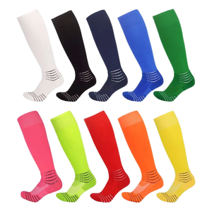 Standard Knitted Summer Crew <b>Socks</b> Custom Body Logo Men's Letter Breathable Anti-Slip Compression <b>Socks</b> for Football <b>Running</b> - Product Image 1