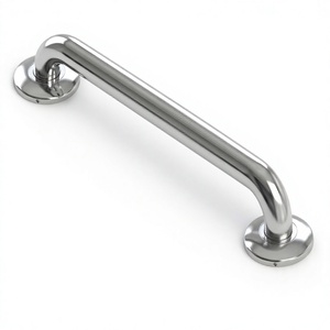 Barre d'appui murale de 12 pouces en acier inoxydable chromé poli antidérapant pour salle de bain - Product Image 1