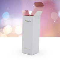 Petite boîte de papier pliante à fond fermé en or, estampage automatique, impression CMJN pour cosmétiques et parfums, utilisation de la crème pour le visage par stratification mate