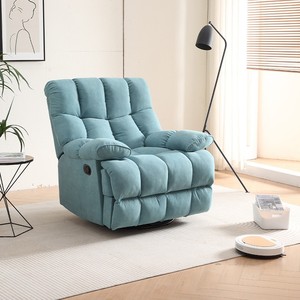 Poltrona Elétrica Giratória Moderna de Luxo para Sala de Estar, Sofá Individual Reclinável Acolchoado, Mobiliário de Descanso Preguiçoso, Designer de Balanço - Product Image 3