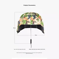 Nouveau style parapluie casque de célébrité internet en nylon 190T, sensation haut de gamme, personnalisable, protection solaire, voyage en extérieur