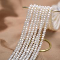 5-6mm bouton plat perle perle en vrac naturel eau douce en gros