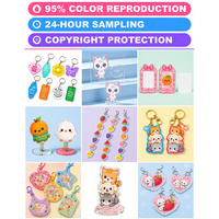 Kit Puzzle Hewan Kartun Transparan Akrilik Potongan Laser DIY, Model 3D Menantang untuk Dewasa dan Remaja, Pengasah Otak, Dekorasi Rumah