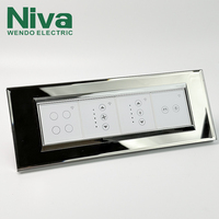 Interruptor de Panel de Vidrio Inteligente Modular Niva con WiFi para Zigbee, Interruptor y Enchufe Inalámbricos