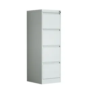 Wholesale Office Vertical 4 Drawer Metal Drawer Cabinet Steel Storage Filing Cabinet For A4