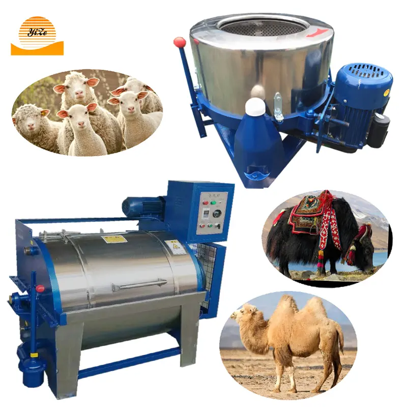 Small Commercial Sheep Wool Scouring Machine Hotel Bed Sheet Industrial Washer Washing Wool Cleaning Drying Progressing Machine