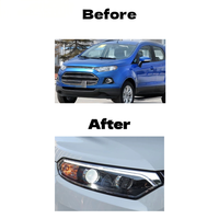 Phares LED améliorés avec feux de jour DRL, lampes avant de tuning, accessoires de voiture pour Ford Ecosport 2013 à 2016