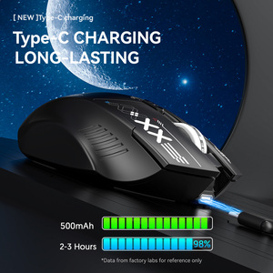 Nuevo Ratón <span class=keywords><strong>Bluetooth</strong></span> Portátil Estilo <span class=keywords><strong>Gaming</strong></span> de Oficina 1600DPI Ratón Inalámbrico Ergonómico Silencioso para Ordenador Portátil - Product Image 5