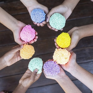 Nuevo Juguete Sensorial No Tóxico para Hacer Manualidades, Lodo de Nieve de Perlas Coloridas, Espuma Supermodeladora, Slime y Masilla para Niños con Textura de Espuma - Product Image 5