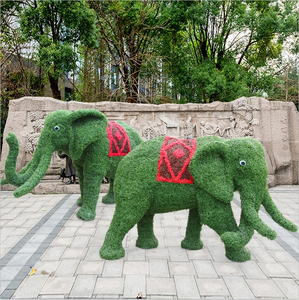 Jardín de parque hecho a medida, césped falso, elefante Artificial, Animal, topiario, escultura, tallado para Decoración - Product Image 3