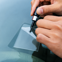 Kit de réparation de pare-brise DIY pour la réparation des fissures et des éclats de vitres de voiture, outil de réparation rapide en 20 minutes avec injecteur de résine