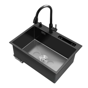 Évier de cuisine intelligent à ultrasons en acier inoxydable nano avec robinet, <span class=keywords><strong>lave</strong></span>-<span class=keywords><strong>vaisselle</strong></span> multifonctionnel pour fruits et légumes - Product Image 1