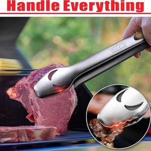 Ensemble d'accessoires <span class=keywords><strong>pour</strong></span> barbecue en acier inoxydable avec pinces, pelle, fourchette, brosse - Boîte <span class=keywords><strong>cadeau</strong></span> moderne <span class=keywords><strong>pour</strong></span> papa - Product Image 3
