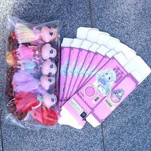 Ingrosso 12cm bambola felice piccola principessa ragazza confusa bambola giocattolo asilo per bambini regalo di giorno - Product Image 5