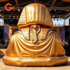 Statue gonflable géante de l'Égypte, sculpture gonflable de Pharaon, modèle de <span class=keywords><strong>tunnel</strong></span> Sphinx pour la publicité - Product Image 3