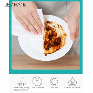 Dùng Mộ<span class=keywords><strong>t</strong></span> Lần Dày Nhà Bếp Giấy Cuộn Thân Thiện Với Môi Khăn Rag Mềm Mại Và Thấm Đa-Mục Đích Lười Biếng Khăn Lau Bụi Vải Cho Sử Dụng Hàng Ngày - Product Image 5