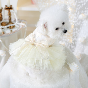 PETCIRCLE Ropa de Primavera/Verano para Perros y Gatos - Nuevo Vestido de Novia Floral - Product Image 1