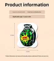 Jouet explosif de simulation de grenade autodestructrice, pétard gonflable automatique à effet de choc et de bruit, phénomène viral sur internet