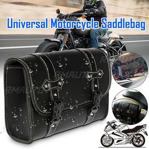 Alforjas Universales para Motocicleta, Bolsas Laterales de Cuero para Almacenamiento, Bolsa para Herramientas, para Honda/Yamaha/Suzuki/Kawasaki - Product Image 1