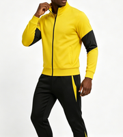 Conjunto Deportivo MOUNTNEVE 2026 para Hombre, Cuello Alto, Cierre Completo, Paneles en Contraste, para Gimnasio, Fitness, Fútbol, Entrenamiento, Nailon Sostenible