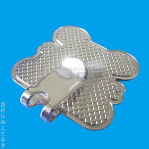 Clip Metálico para Gorra de Golf Kolwin, Marcador de Bola Magnético Decorativo con Personaje de Dibujos Animados, Dorado y Plateado, Dos Tonos - Product Image 2