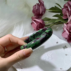 Bracciale in Cristallo di Quarzo Naturale e Zoisite Rubino, Tendenza Moda Ecosostenibile per la <span class=keywords><strong>Guarigione</strong></span> - Product Image 2