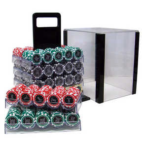 Jetons de poker Eclipse 1000 avec support en acrylique Jetons et plateau de haute qualité-Shopify - Product Image 3