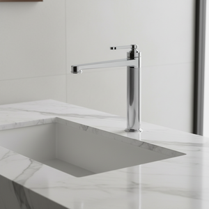 <span class=keywords><strong>Robinet</strong></span> mélangeur moderne pour lavabo, monotrou, en laiton chromé, avec cartouche céramique, pour salle de bain - Product Image 3