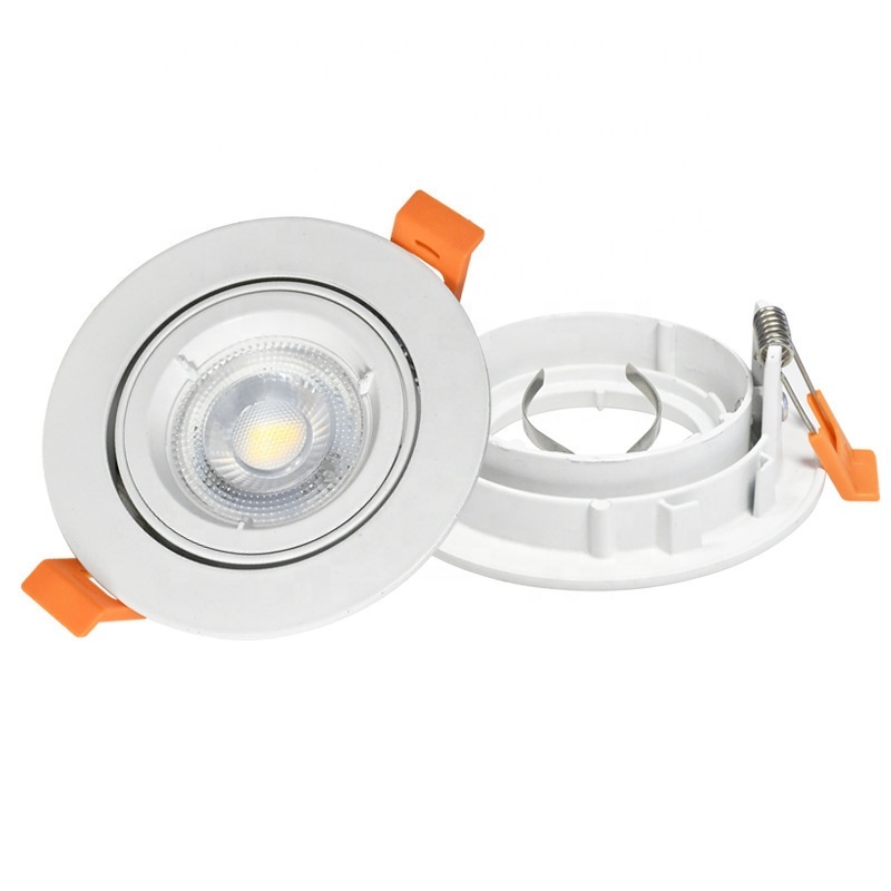 GU10 MR16 Spotlight Bulb Holder Recessed Ceiling Light Housing Frame Fixture for Gu10 Mr16 E27 LED Bulb