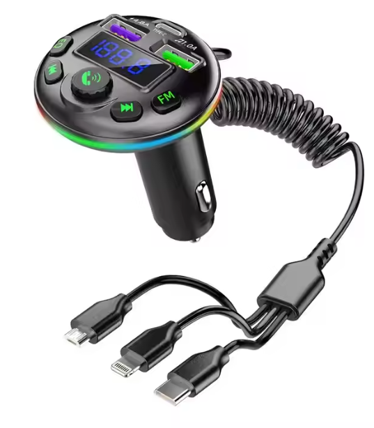 Negro con 3 en 1 Cable