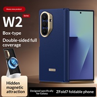 Étui de protection magnétique pliable pour Z Fold7 W26, avec anneau intégré, résistant aux chutes, pour PC professionnel