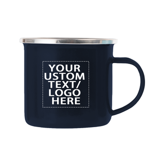 High Quality Factory Wholesale Custom Branded LOGO Cheap Enamel Mugs Classic Unique Camping Coffee Enamel Mug Cup