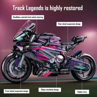 Bloques de Construcción de Motocicleta, Modelo de Moto Técnica Urbana, 2096 Piezas, Juguete de Construcción de Motocicleta DIY 42130