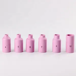 Consumibles Tig boquilla de tazas de cerámica 10N, boquilla de cerámica de soldadura