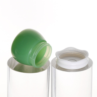 10g en gros pot de miel coloré forme Unique bouchon à vis acrylique Double couche cosmétique pot de crème personnalisé