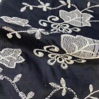 L'été floral plaine tissé textile 100% coton suisse voile broderie tissu pour les robes