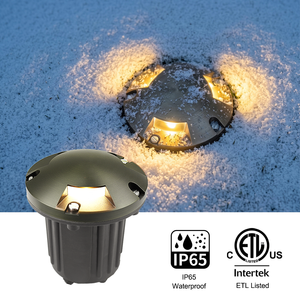 IP65 Weather-Resistant Brass Low Voltage Well <strong>Lights</strong> Outdoor 12V In-Ground Lighting For <strong>Driveway</strong> Walkway Pathway Garden - Product Image 2