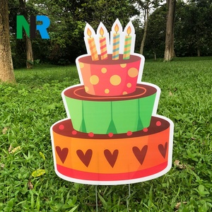 Letrero de Jardín de Plástico Corrugado con Letras del Alfabeto, Ecológico, Feliz Cumpleaños, Material PP, Corte Personalizado, Roc Xie - Product Image 4