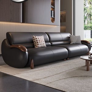 Canapé moderne italien haut de gamme en <span class=keywords><strong>noyer</strong></span> massif, design créatif et luxueux, idéal pour les villas et les hôtels. - Product Image 6