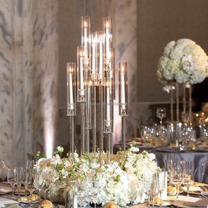 Bougeoirs en acrylique transparent Candélabres <span class=keywords><strong>pour</strong></span> centres de Table de <span class=keywords><strong>mariage</strong></span> Décoration Chandelier Bougeoirs <span class=keywords><strong>pour</strong></span> <span class=keywords><strong>mariage</strong></span> - Product Image 5