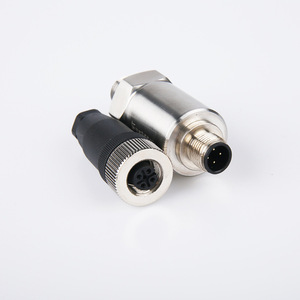 סדרת HZPTS120 M12 חיישן לחץ תקע עמיד למים משדר חיישן לחץ תקע ישר M12 יציאה 4-20mA, נירוסטה - Product Image 3