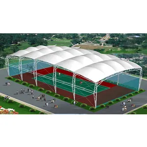 Futbol sahası stadyumu tente çatı kapak kubbe şekli kapalı eğitim alan futbol sahası buz pateni pisti ticari kullanılan için çadır