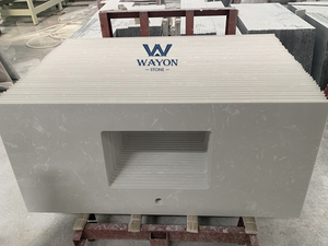 Wayon hiện đại zero-silicon đá thạch anh cho nhà bếp bàn thân thiện với môi phóng xạ-miễn phí nhà máy trực tiếp cho trong nhà - Product Image 5