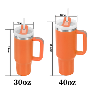 Topnovo - Vaso Térmico de Acero Inoxidable de Doble Pared con Aislamiento al Vacío para <span class=keywords><strong>Nespresso</strong></span> de 40oz con Asa, Productos en Blanco para Sublimación al por Mayor - Product Image 2