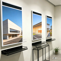 Affichage publicitaire numérique mural intelligent pour le commerce de détail, avec affiche photo réaliste Ch-LCD solaire et éco-responsable pour un avenir durable