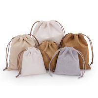 Vente en gros de pochettes à bijoux personnalisées avec logo de luxe en microfibre recyclable, emballage cadeau, sac à poussière à cordon, ruban, artisanat de bougies, personnalisé