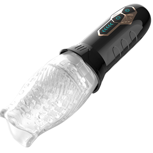 เครื่องช่วยสำเร็จความใคร่ชาย วัสดุ TPE กันน้ำ 100% 10 ระดับการสั่นสะเทือน ดีไซน์หมุนได้ แบบพกพา - Product Image 3