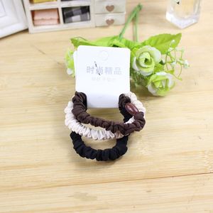 Coleteros de tela de alta elasticidad estilo coreano, juego de 3 piezas, accesorio para el cabello de uso diario - Product Image 4