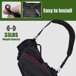 Sangle de sac de <span class=keywords><strong>golf</strong></span> rembourrée, sangle d'épaule de remplacement, robuste, avec fermoir réglable, accessoires pour sac de <span class=keywords><strong>golf</strong></span> - Product Image 3
