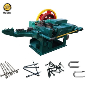 完全ワイヤー釘製造ライン 最安値 自動鋼釘製造機 普通/ユータイプ/両頭釘用 - Product Image 1